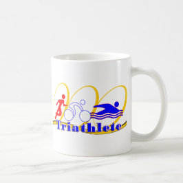 Taza De Café Triatleta - Corre Bañada en Bicicleta
