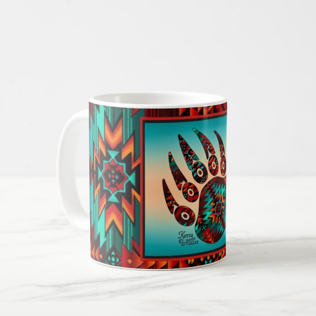 Taza De Café Tribal Bear Paw Coffee Mug (Anverso izquierdo)