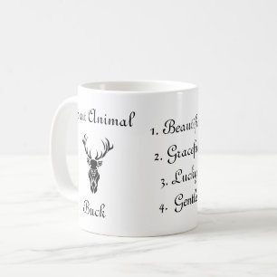 Taza De Café Tribal Buck Tótem Spirit Animal Coffee Mug