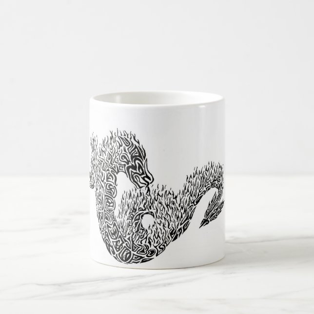 Taza De Café tribal dragón (Centro)