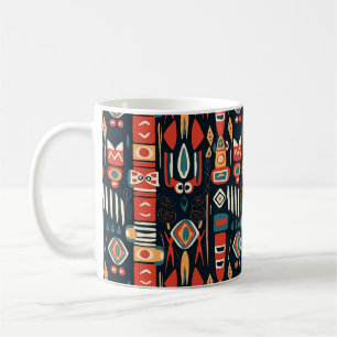 Taza De Café Tribal Print Art Mug