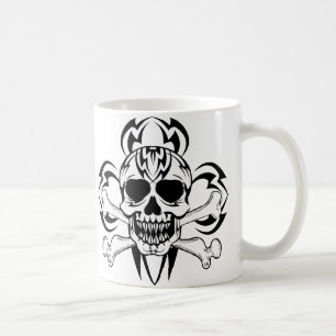 Taza De Café Tribal Tattoo Skull