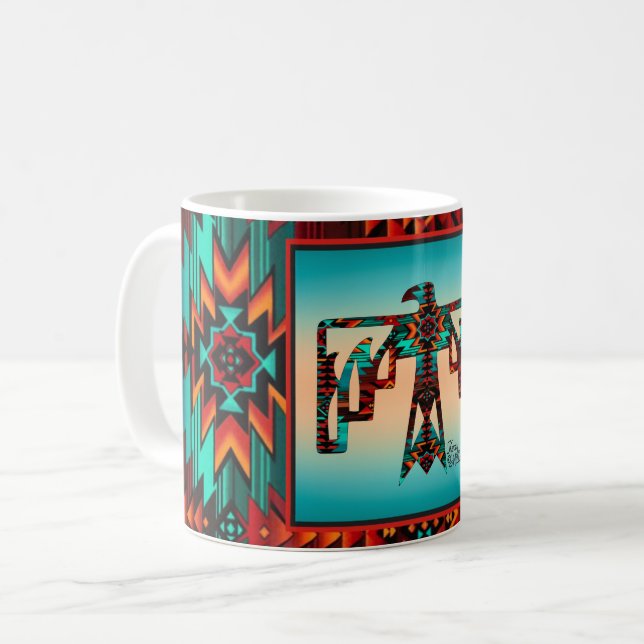 Taza De Café Tribal Thunderbird Coffee Mug (Anverso izquierdo)