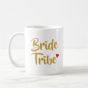 Taza De Café Tribu de la Novia Corazón Rojo