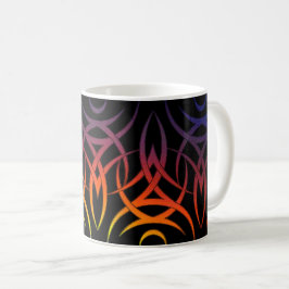 Taza De Café Tribu reflejado (arcoíris)
