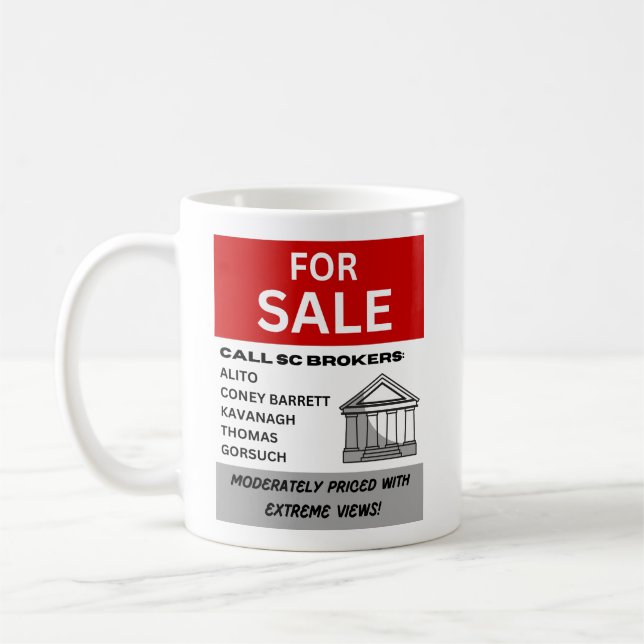 Taza De Café Tribunal Supremo vota por Rótulo de venta (Izquierda)