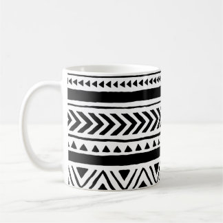 Taza De Café Tribus étnicas: Patrón hecho a mano