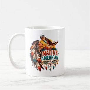 Taza De Café Tributo al Mes de la Herencia Nativa Americana