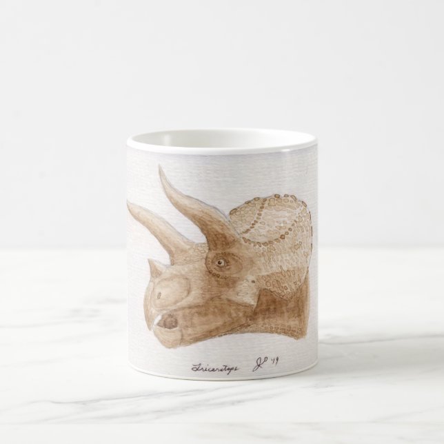 Taza De Café Triceratops Café Mug (Centro)