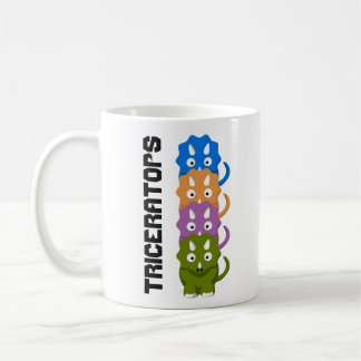 Taza De Café Triceratops Cretácico Personalizado Café Mug