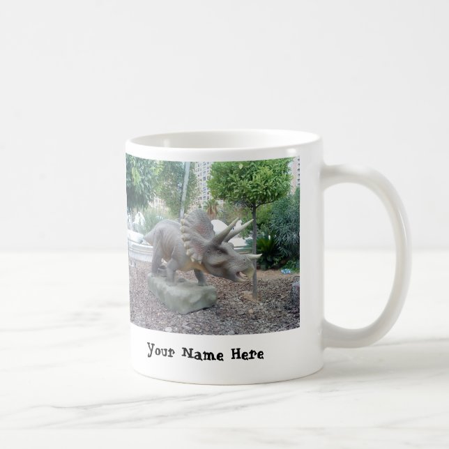 Taza De Café Triceratops Dinosaurio Mug (Derecha)