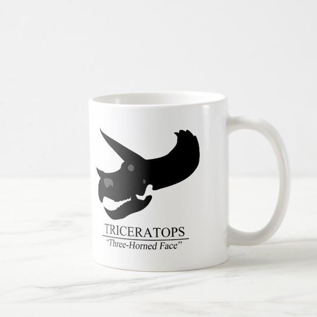Taza De Café Triceratops Skull (Derecha)
