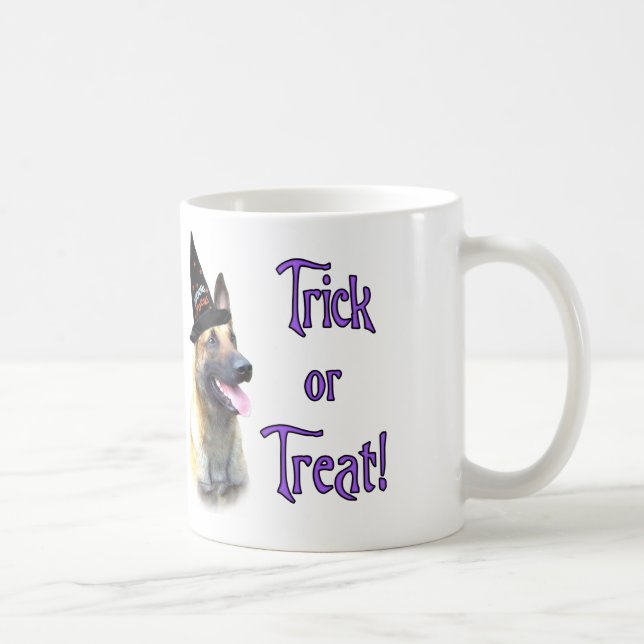 Taza De Café Trick belga Malinois (Derecha)