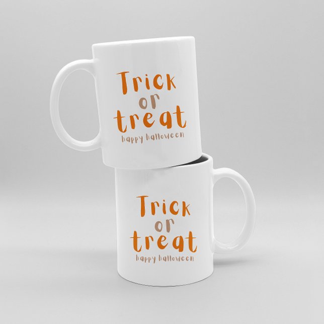 Taza De Café Trick de Halloween o trate café Mug (Subido por el creador)
