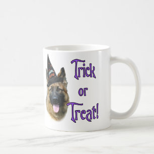 Taza De Café Trick de perro pastor alemán (estable)