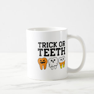 Taza De Café Trick O Teeth Dental Istant Dentieen Cos