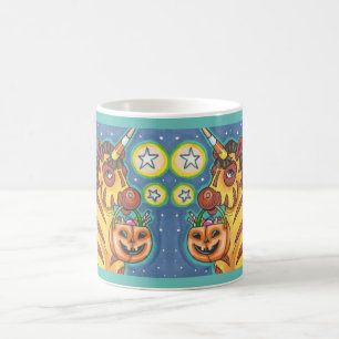TAZA DE CAFÉ TRICK O TRATAMIENTO BAT WING ZEBRA, CUTE HALLOWEEN