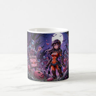 Taza De Café Trick o Treat Halloween Zombis con el cerebro