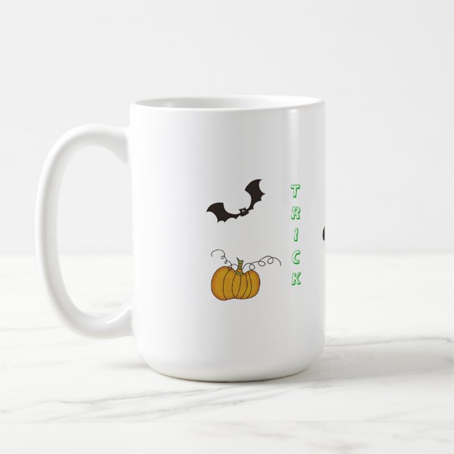 Taza De Café Trick o Trek Halloween Mug (Izquierda)