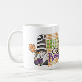 Taza De Café Trick or Treat Gnomo de Halloween