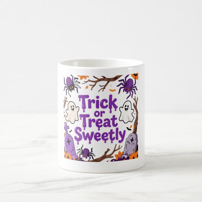 Taza De Café Trick or Treat Sweetly (Centro)