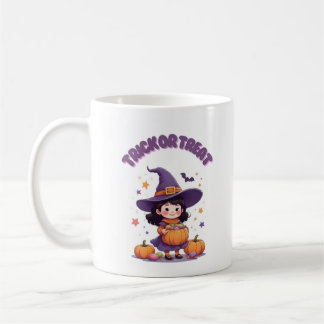 Taza De Café Trick or Treat Witch Mug - Jack O’Lantern Candy 11