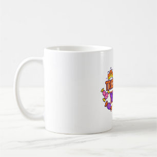 Taza De Café Trick Or Treat Yo Self Tipografía Divertida de Hal