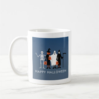Taza De Café Trick or Treaters Halloween en español
