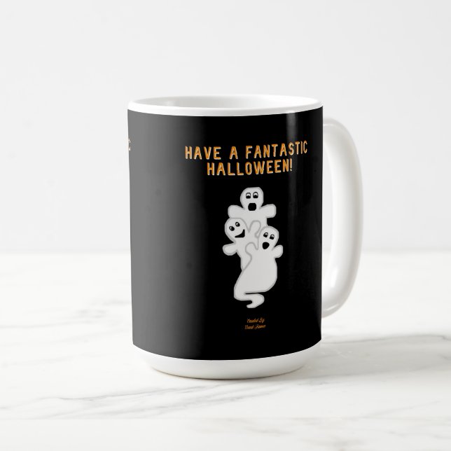 Taza De Café Trickster Fantasmas Café Mug (Anverso derecho)