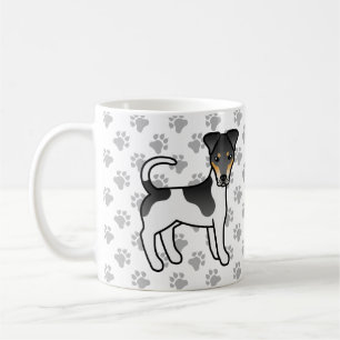 Taza De Café Tricolor Smooth Fox Terrier Perro De Dibujos Anima