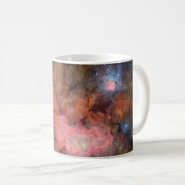 Taza De Café Trifid and Lagoon Nebulae (Anverso derecho)