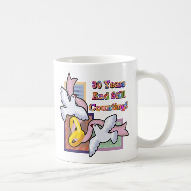 Taza De Café trigésimo aniversario de boda GT (Derecha)