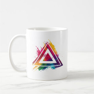 Taza De Café Trigon Diseña un logotipo abstracto colorido