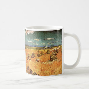 Taza De Café Trigos apilados con segador de Vincent van Gogh