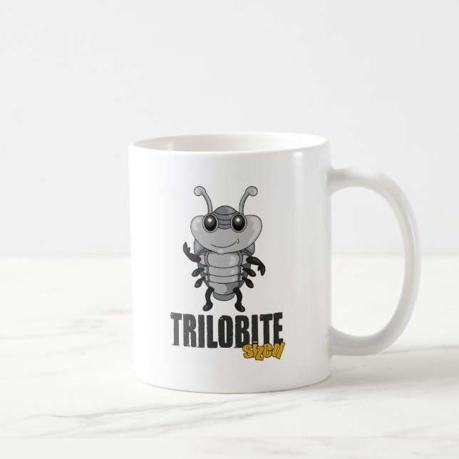 Taza De Café Trilobite clasificó - Uni diseño (Derecha)