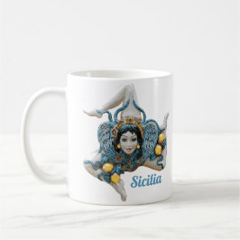 Taza De Café Trinacria of Sicily Three Legged symbol Sicilia