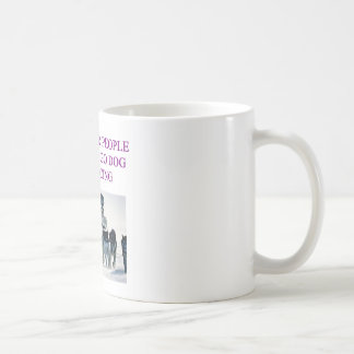 Taza De Café trineo del perro que compite con al amante del