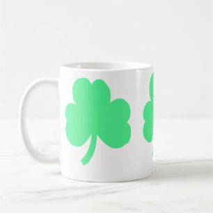Taza De Café Trinidad de tres tréboles verdes