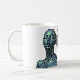 Taza De Café Trío de Belleza Futurista
