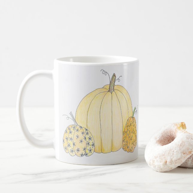 Taza De Café Trío de calabaza de cerdo (Con donut)