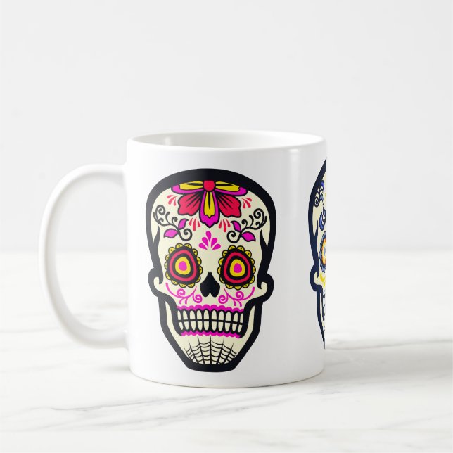Taza De Café Trío de Cráneos de Azúcar (Izquierda)