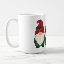 Taza De Café "Trío de Gnome Navidades - Festividad