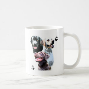 Taza De Café Trío de Labrador Recuperador