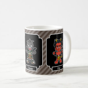 Taza De Café Trío de monstruos japoneses: Yurei, Tengu y Oni Yo
