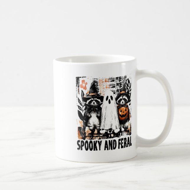 Taza De Café Trípica De Fantasía Y Férreo Halloween (Derecha)