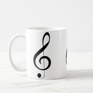 Taza De Café Triple Clef Musical Note,