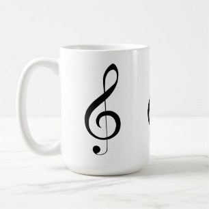Taza De Café Triple Clef Musical Note,