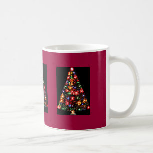Taza De Café Triple espárrago árbol de Navidad Mug