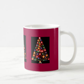 Taza De Café Triple espárrago árbol de Navidad Mug