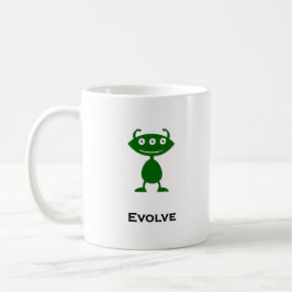 Taza De Café Triple Evolución ocular verde